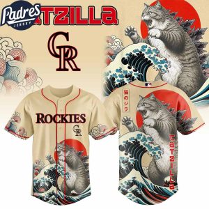 Colorado Rockies MLB X Catzilla Personalized Baseball Jersey