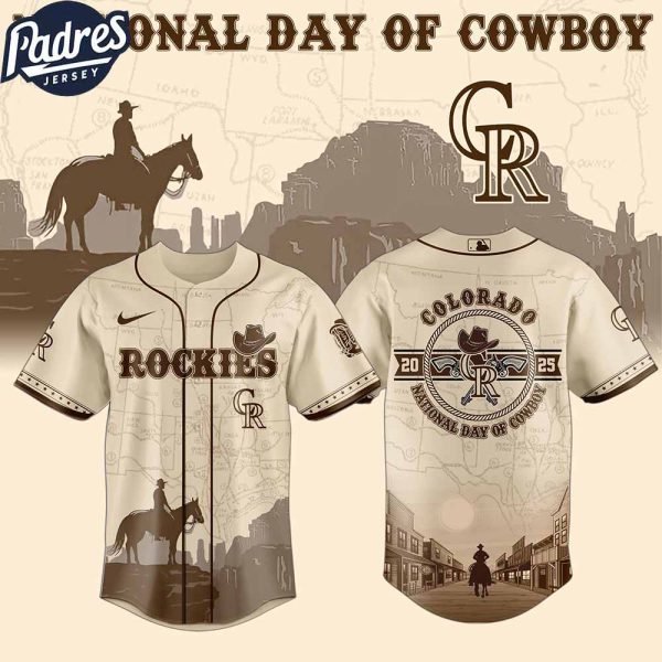 Colorado Rockies MLB X National Day Of Cowboy Personalized Baseball Jersey