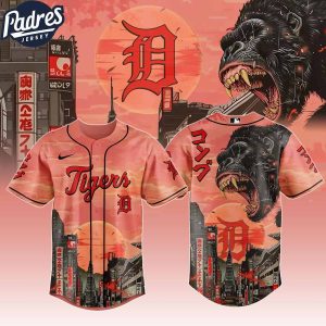 Detroit Tigers MLB X Japanese Heritage Kong Custom Baseball Jersey