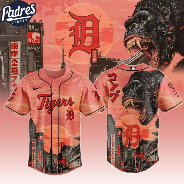 Detroit Tigers MLB X Japanese Heritage Kong Custom Baseball Jersey