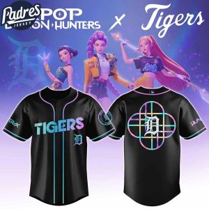 Detroit Tigers MLB X Kpop Demon Hunters Custom Baseball Jersey 1