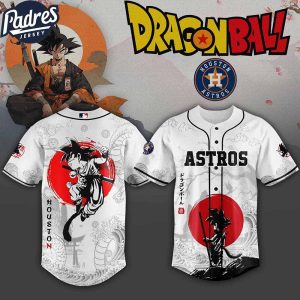 Houston Astros MLB X Dragon Ball Custom Baseball Jersey