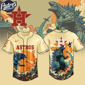 Houston Astros MLB X Godzilla Custom New Baseball Jersey