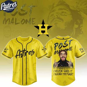 Houston Astros MLB X Post Malone Tour Custom Baseball Jersey