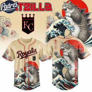 Kansas City Royals MLB X Catzilla Personalized Baseball Jersey