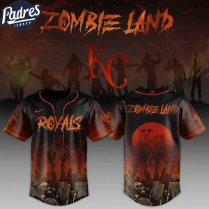 Kansas City Royals MLB X Zombie Land Custom Baseball Jersey