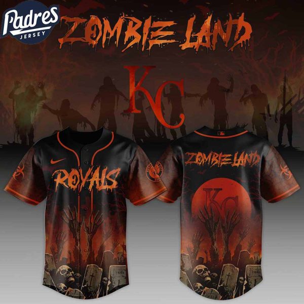 Kansas City Royals MLB X Zombie Land Custom Baseball Jersey
