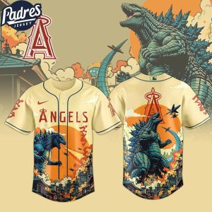 Los Angeles Angels MLB Godzilla 2025 Baseball Jersey