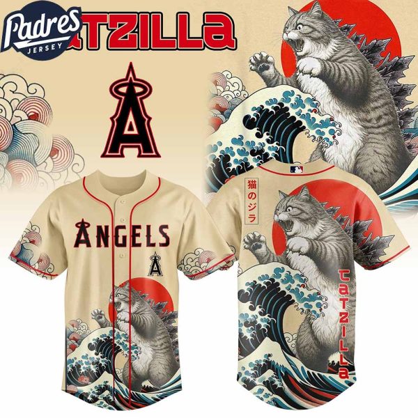 Los Angeles Angels MLB X Catzilla Personalized Baseball Jersey