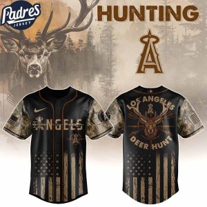Los Angeles Angels MLB X Deer Hunting Personalized Baseball Jersey 1