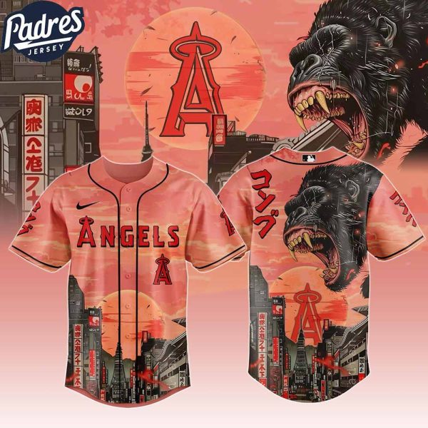 Los Angeles Angels MLB X Japanese Heritage Kong Custom Baseball Jersey