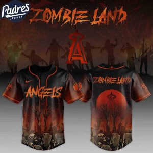 Los Angeles Angels MLB X Zombie Land Custom Baseball Jersey