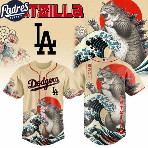 Los Angeles Dodgers MLB X Catzilla Personalized Baseball Jersey