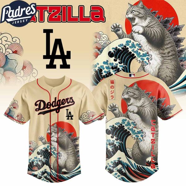 Los Angeles Dodgers MLB X Catzilla Personalized Baseball Jersey