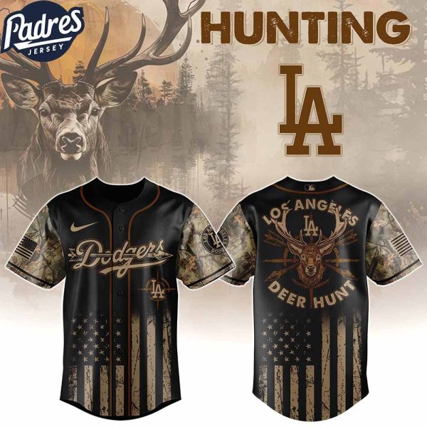 Los Angeles Dodgers MLB X Deer Hunting Personalized Baseball Jersey 1