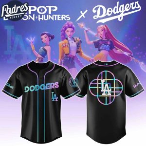 Los Angeles Dodgers MLB X Kpop Demon Hunters Custom Baseball Jersey 1