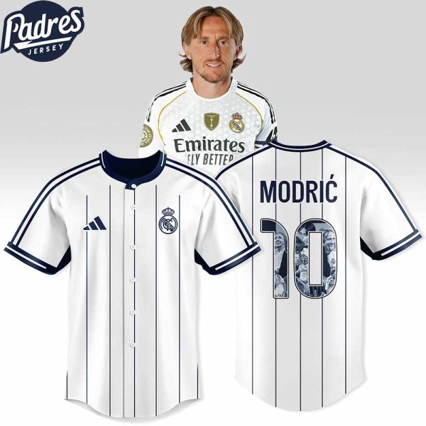 Luka Modric 10 Real Madrid Custom Baseball Jersey