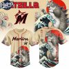 Miami Marlins MLB X Catzilla Personalized Baseball Jersey