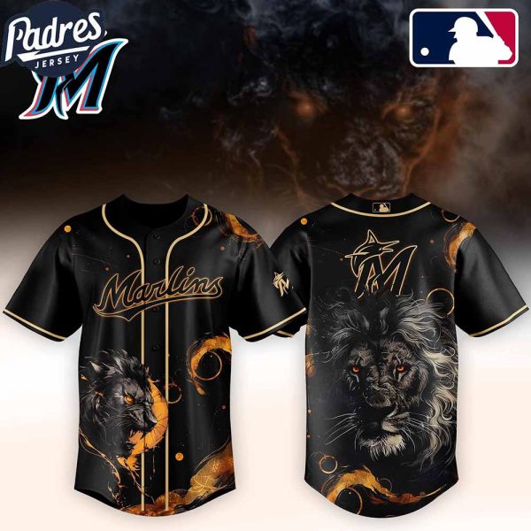 Miami Marlins MLB X Lion Custom Baseball Jersey