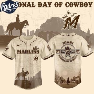 Miami Marlins MLB X National Day Of Cowboy Personalized Baseball Jersey