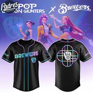 Milwaukee Brewers MLB X Kpop Demon Hunters Custom Baseball Jersey 1 1