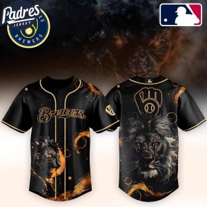 Milwaukee Brewers MLB X Lion Custom Baseball Jersey