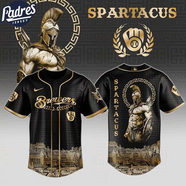 Milwaukee Brewers MLB X Spartacus Custom Baseball Jersey