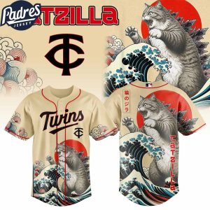 Minnesota Twins MLB X Catzilla Personalized Baseball Jersey