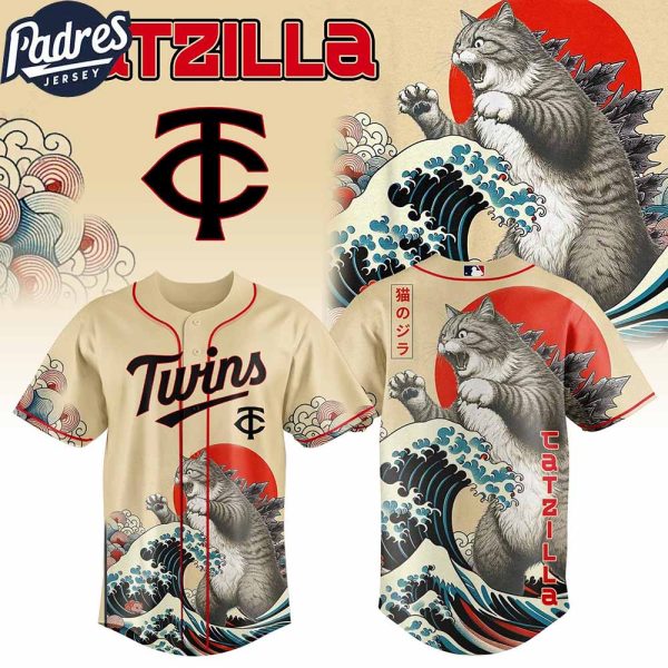 Minnesota Twins MLB X Catzilla Personalized Baseball Jersey