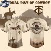 Minnesota Twins MLB X National Day Of Cowboy Personalized Baseball Jersey