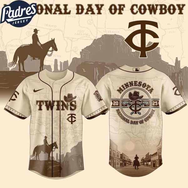 Minnesota Twins MLB X National Day Of Cowboy Personalized Baseball Jersey