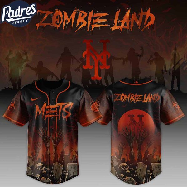 New York Mets MLB X Zombie Land Custom Baseball Jersey
