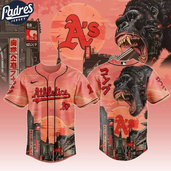 Oakland Athletics MLB X Japanese Heritage Kong Custom Baseball Jersey