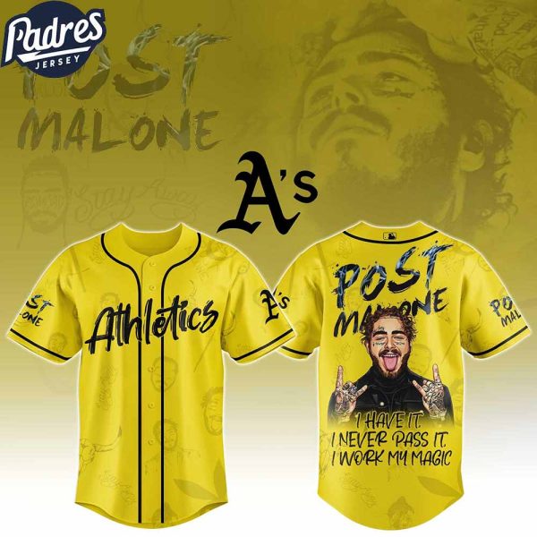 Oakland Athletics MLB X Post Malone Tour Custom Baseball Jersey