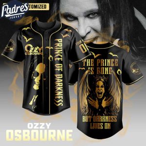 Ozzy Osbourne Prince of Darkness Custom Baseball Jersey 1