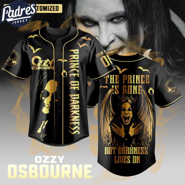 Ozzy Osbourne Prince of Darkness Custom Baseball Jersey 1