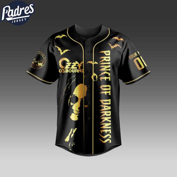 Ozzy Osbourne Prince of Darkness Custom Baseball Jersey 3
