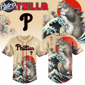 Philadelphia Phillies MLB X Catzilla Personalized Baseball Jersey