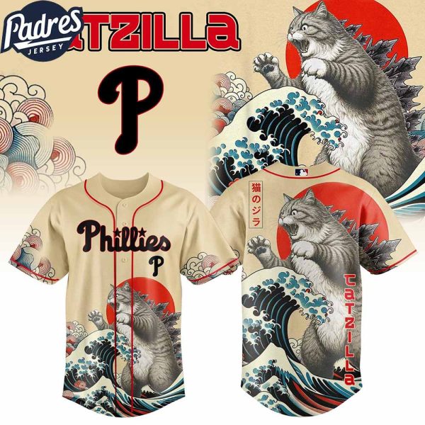 Philadelphia Phillies MLB X Catzilla Personalized Baseball Jersey