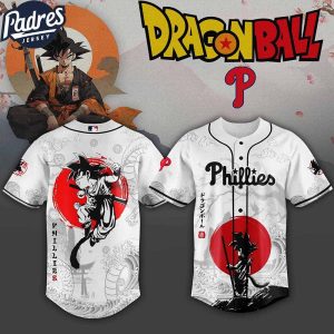 Philadelphia Phillies MLB X Dragon Ball Custom Baseball Jersey