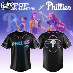 Philadelphia Phillies MLB X Kpop Demon Hunters Custom Baseball Jersey 1