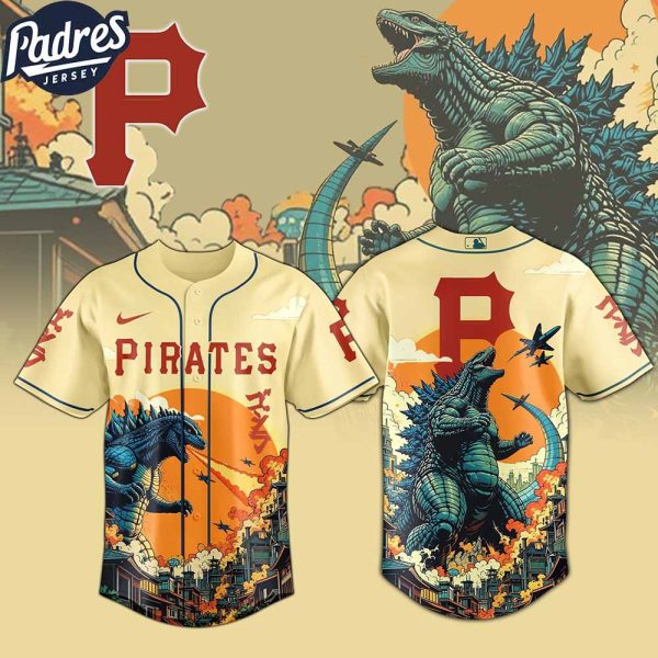 Pittsburgh Pirates MLB Godzilla 2025 Baseball Jersey