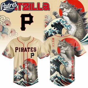 Pittsburgh Pirates MLB X Catzilla Personalized Baseball Jersey