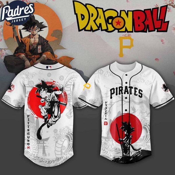 Pittsburgh Pirates MLB X Dragon Ball Custom Baseball Jersey