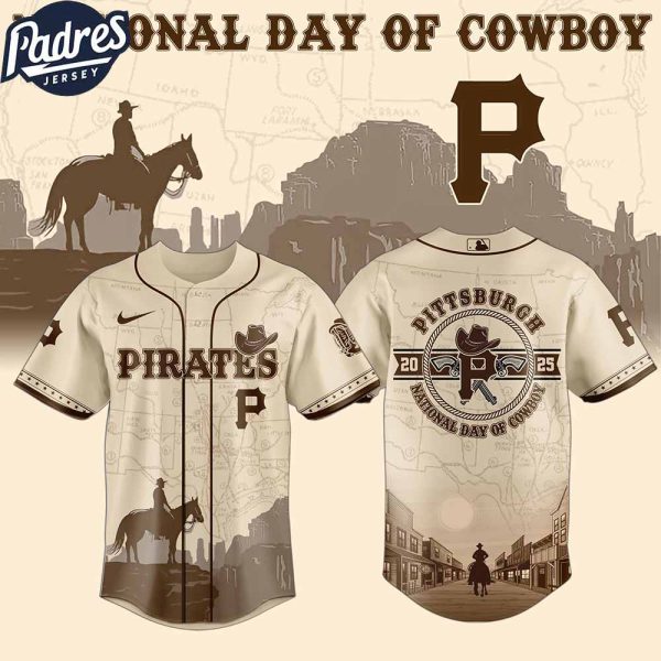Pittsburgh Pirates MLB X National Day Of Cowboy Personalized Baseball Jersey