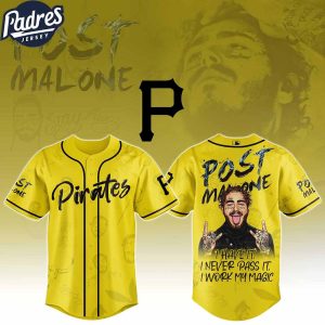 Pittsburgh Pirates MLB X Post Malone Tour Custom Baseball Jersey