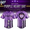 Pittsburgh Pirates MLB X Purple Heart Day Personalized Baseball Jersey