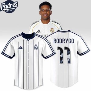 Rodrygo Goes 11 Real Madrid Custom Baseball Jersey
