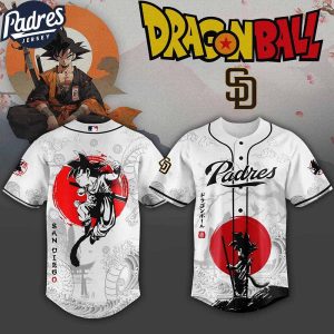 San Diego Padres MLB X Dragon Ball Custom Baseball Jersey