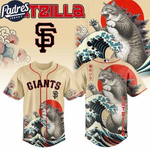 San Francisco Giants MLB X Catzilla Personalized Baseball Jersey